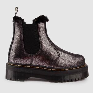 Dr. Martens distressed metallic boots. Size 10